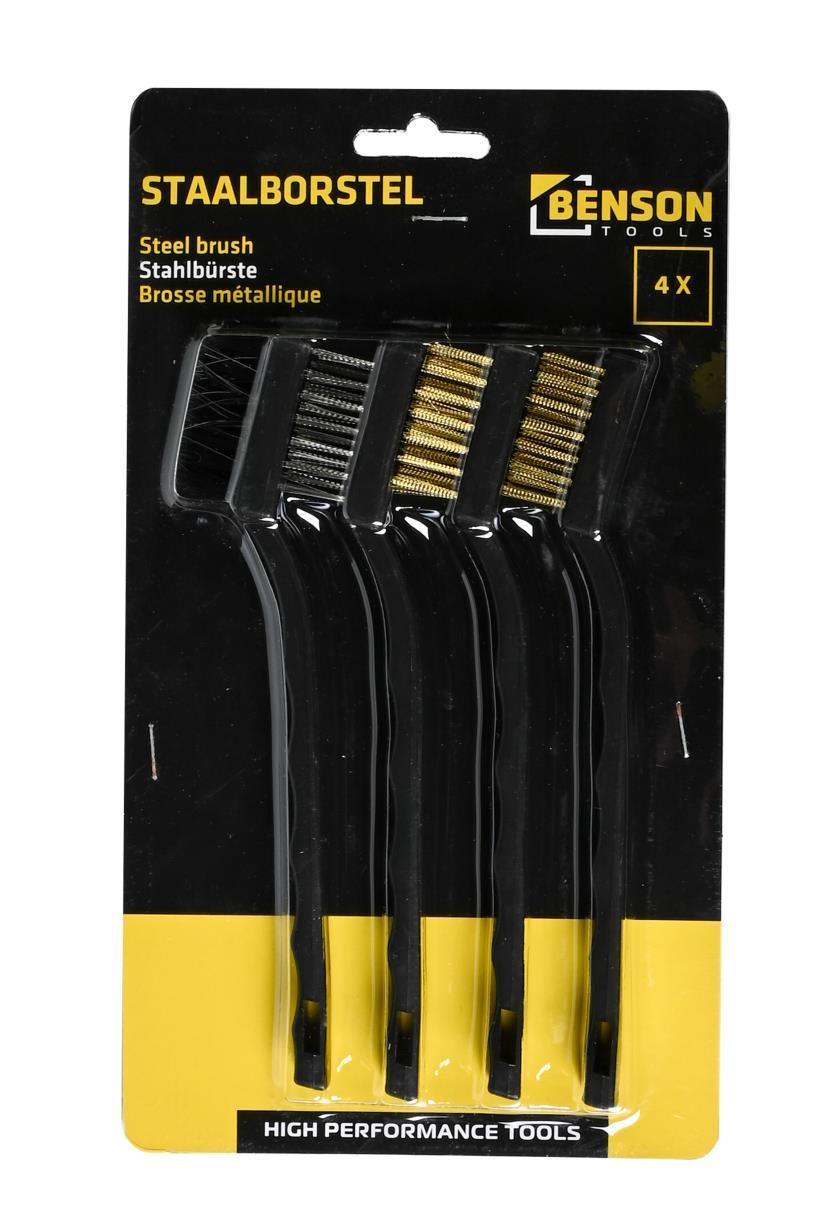 Drahtbürste 4-tlg Mini