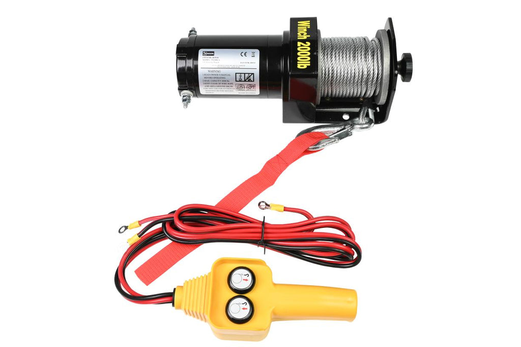 Elektrische Seilwinde 12V 2000 LBS Stoßstange