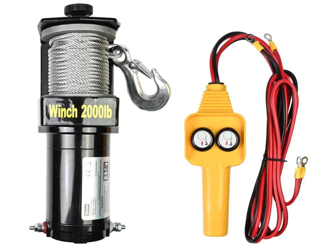 Elektrische Seilwinde 12V 2000 LBS Stoßstange