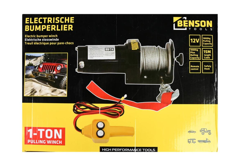 Elektrische Seilwinde 12V 2000 LBS Stoßstange