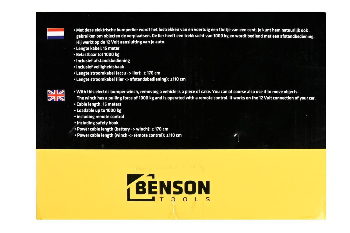 Elektrische Seilwinde 12V 2000 LBS Stoßstange