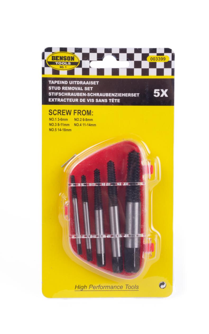 Stifschrauben-Schraubenausdreher-Satz 5-tlg