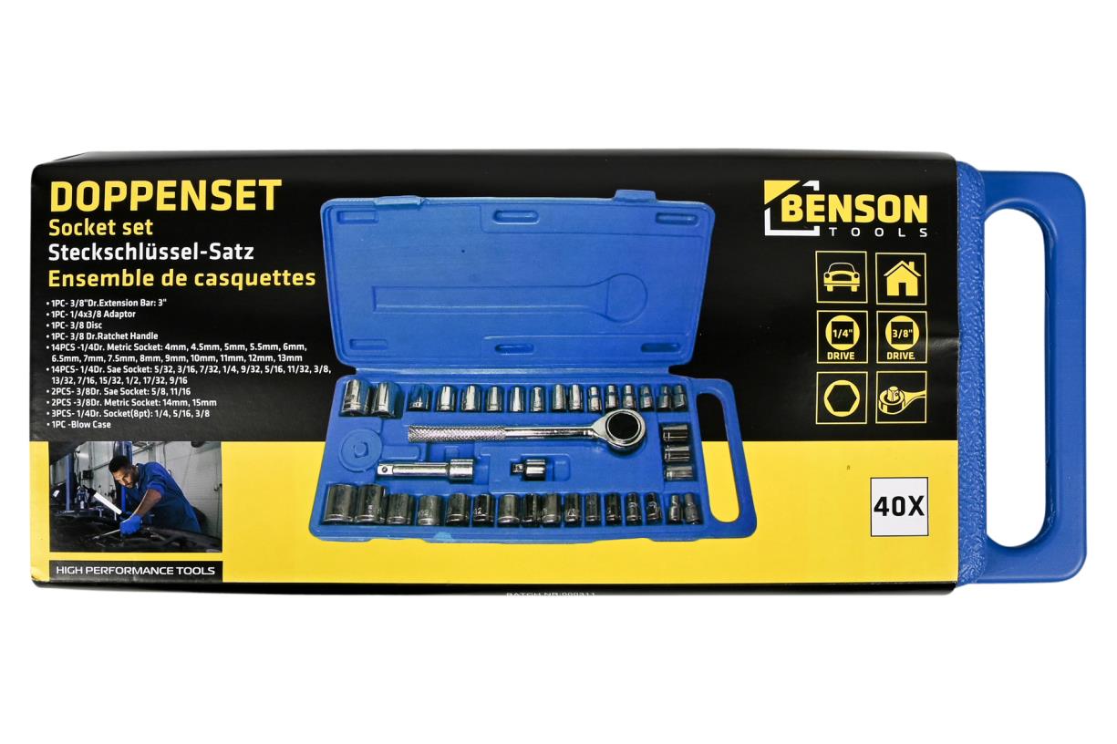 Steckschlüsselsatz 40-tlg