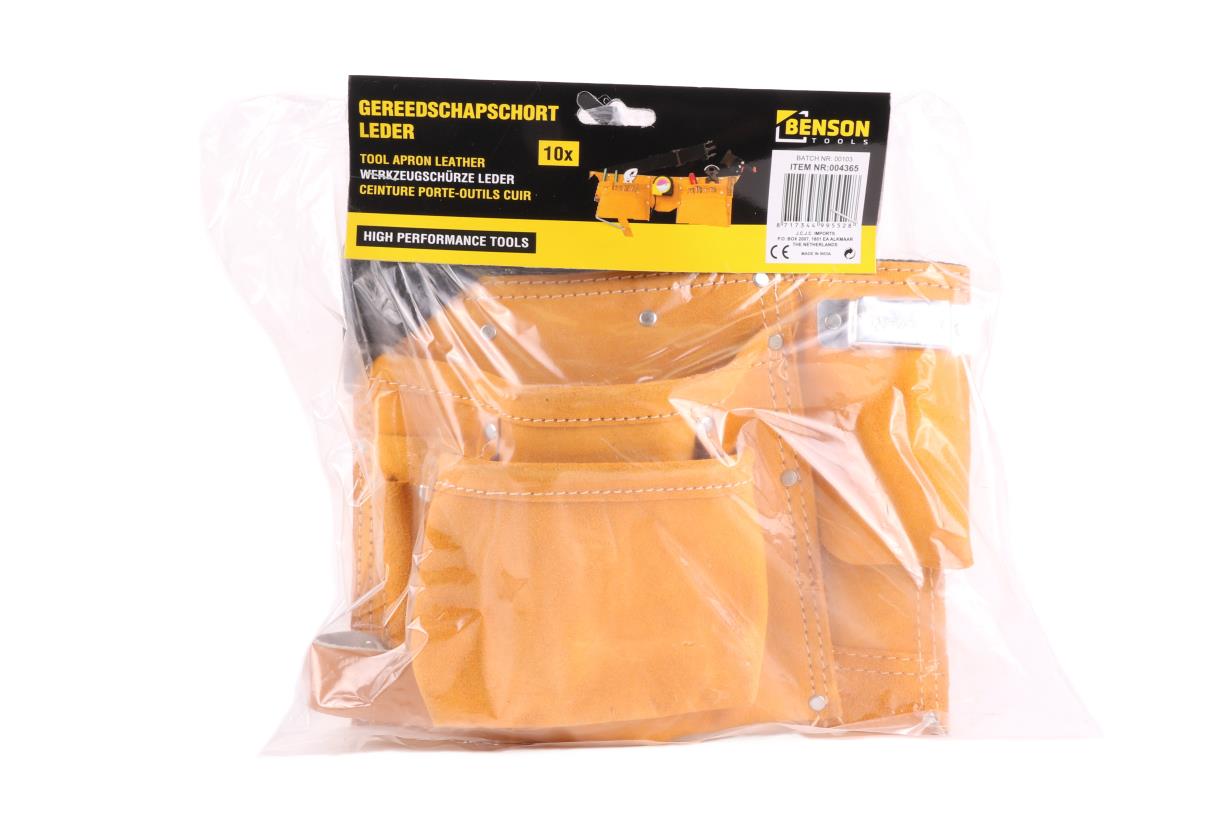 Werkzeugschürze Leder 10 Fächer