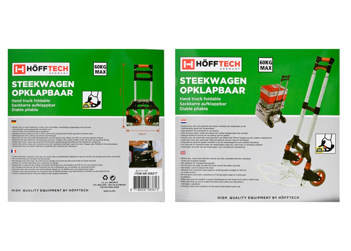 Sackkarre faltbar 60 kg Profi Alu