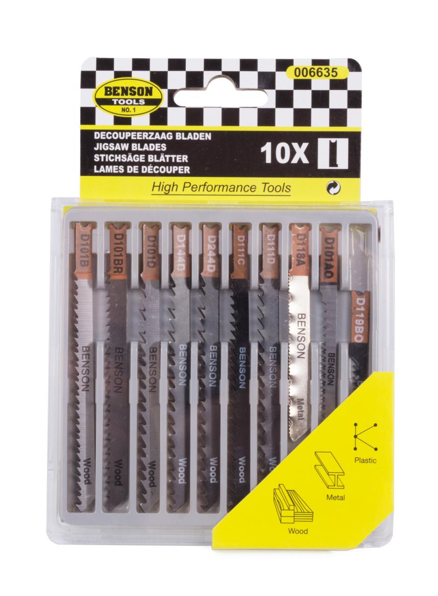 Stichsägeblätter 10-tlg Holz U-Schaft Profi