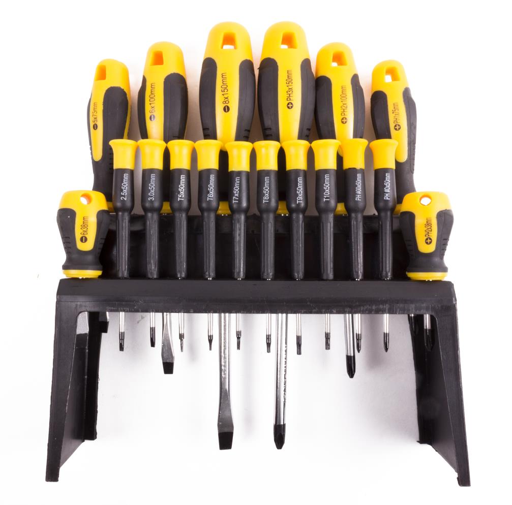 Schraubendreher-Satz 18-tlg + Ständer