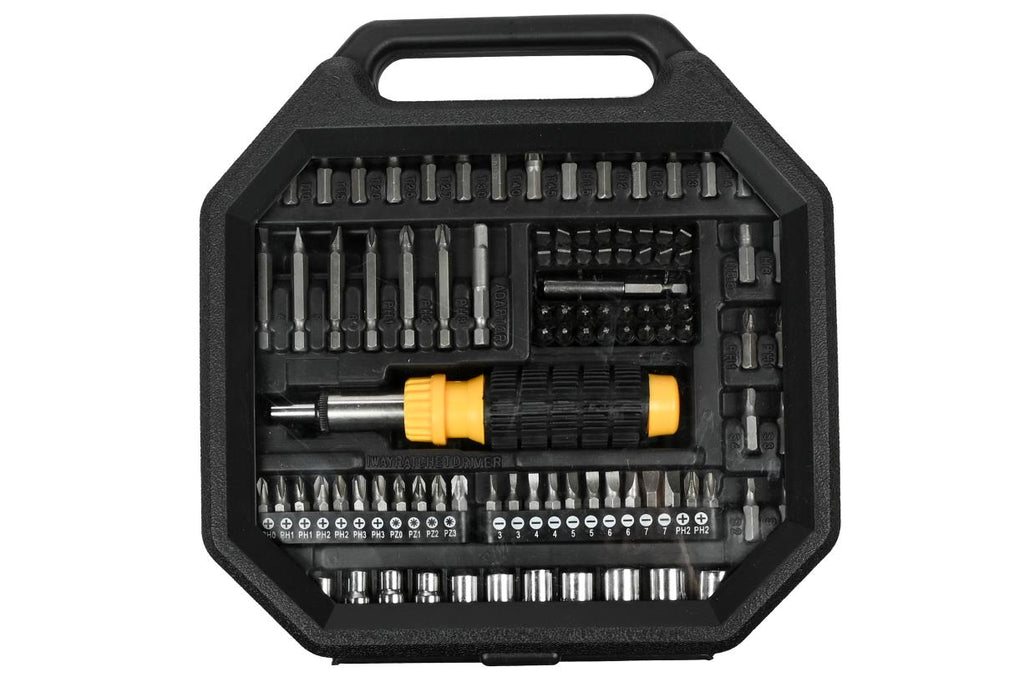 Ratsche Schraubendreher Bits + Stecknüsse Satz 99-tlg