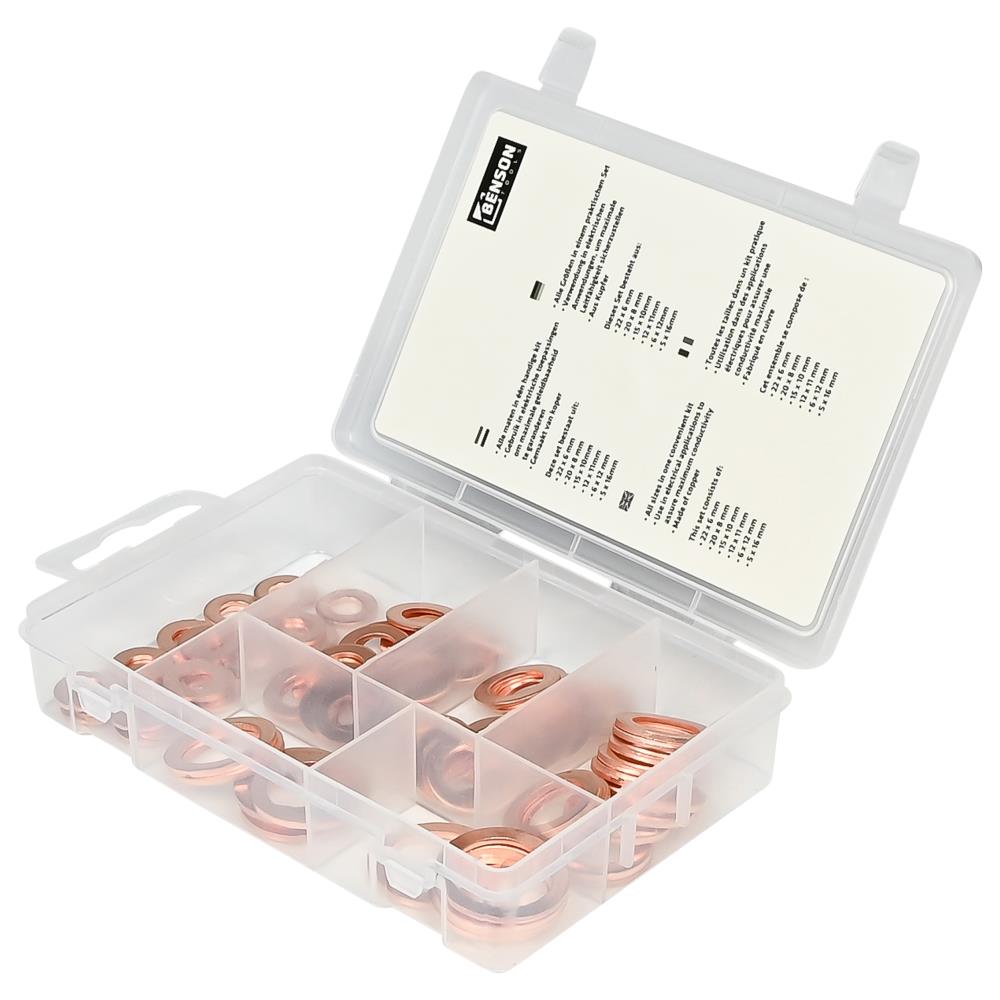 Kupfer Unterlegscheiben 80-tlg