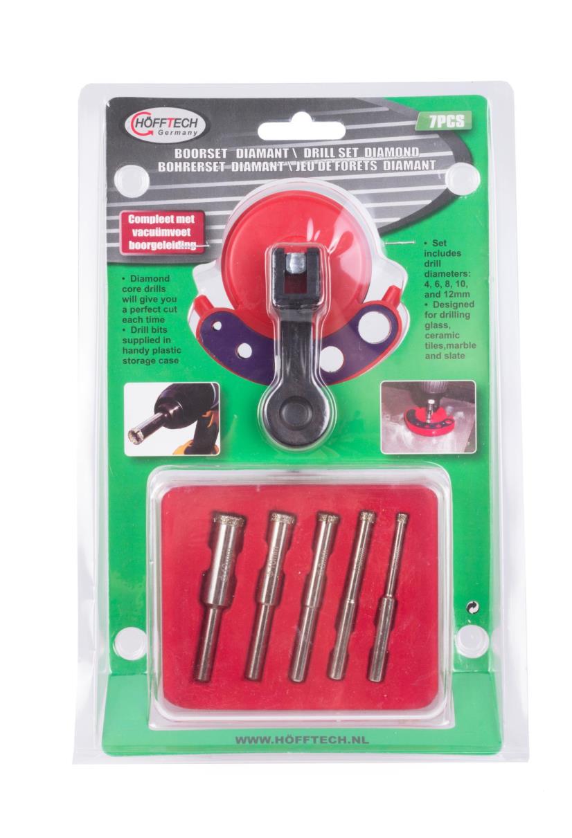 Bohrerset 7-tlg Diamant Profi