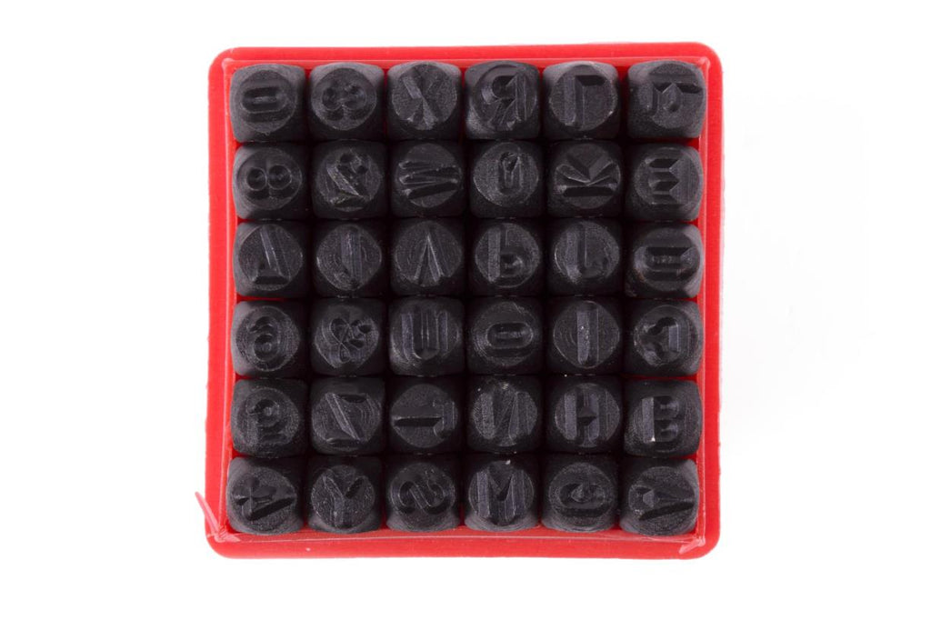 Schlagstempelsatz Buchstaben 36-tlg