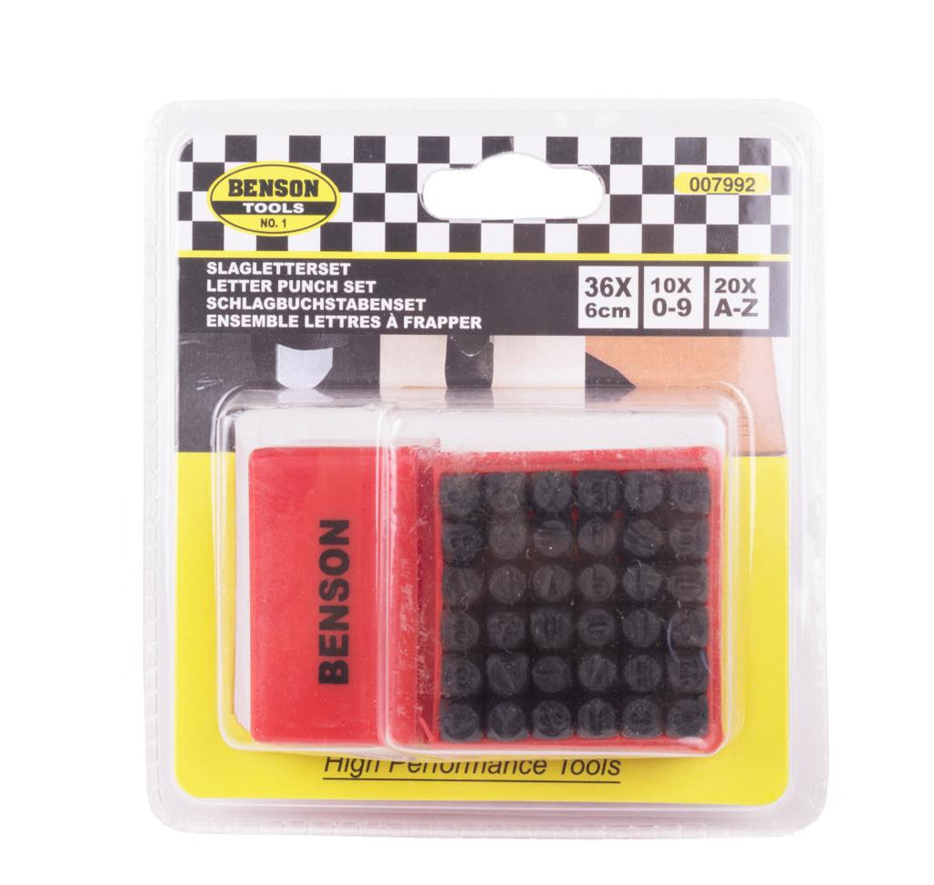 Schlagstempelsatz Buchstaben 36-tlg