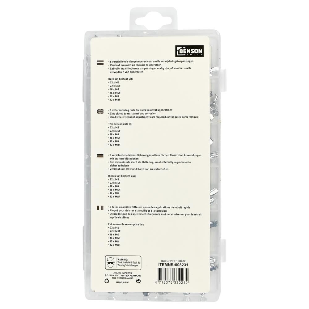 Flügelmutter-Set 100-tlg