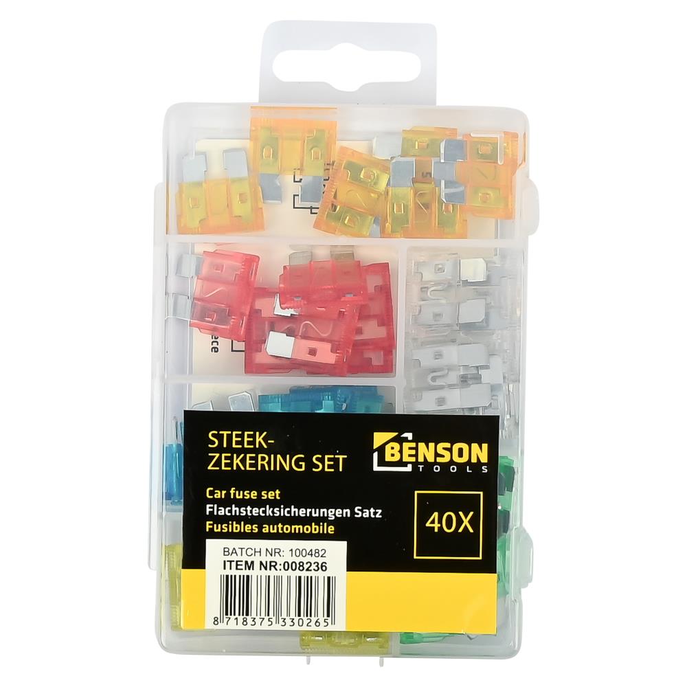 Flachstecksicherungen-Set 40-tlg