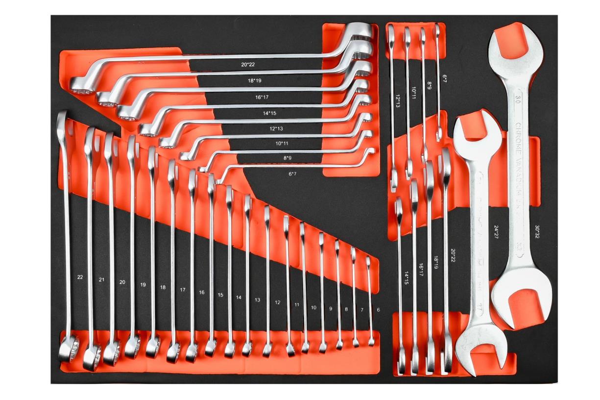 Werkstattwagen 7 Schubladen 1125-tlg Black Edition