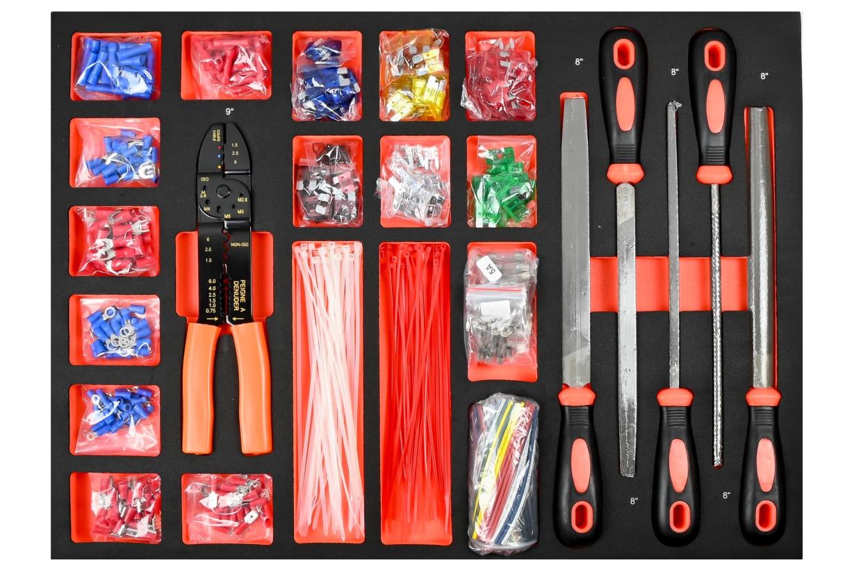 Werkstattwagen 7 Schubladen 1125-tlg Black Edition