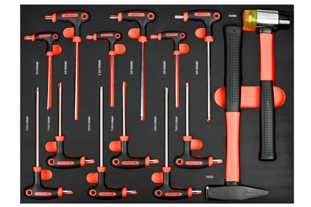Werkstattwagen 7 Schubladen 1125-tlg Black Edition