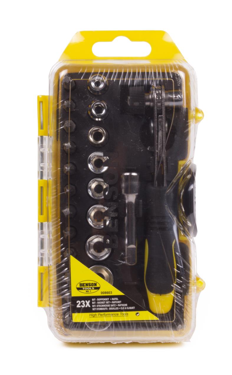Bit- doppenset 23 dlg + ratel