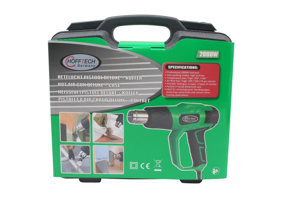 Heissluftgebläse 2000W Deluxe + Koffer