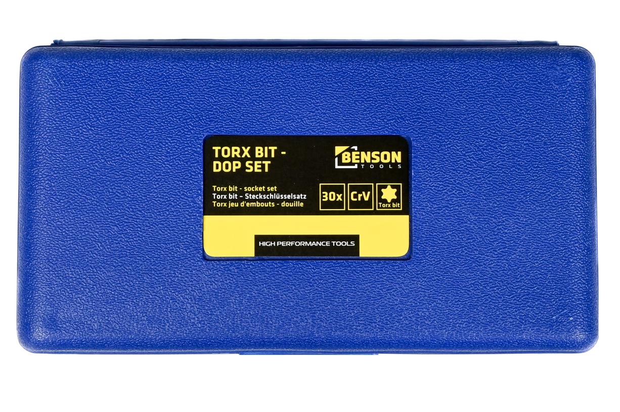 Torx-Bit-Steckschlüsselsatz 30-tlg Cr-V