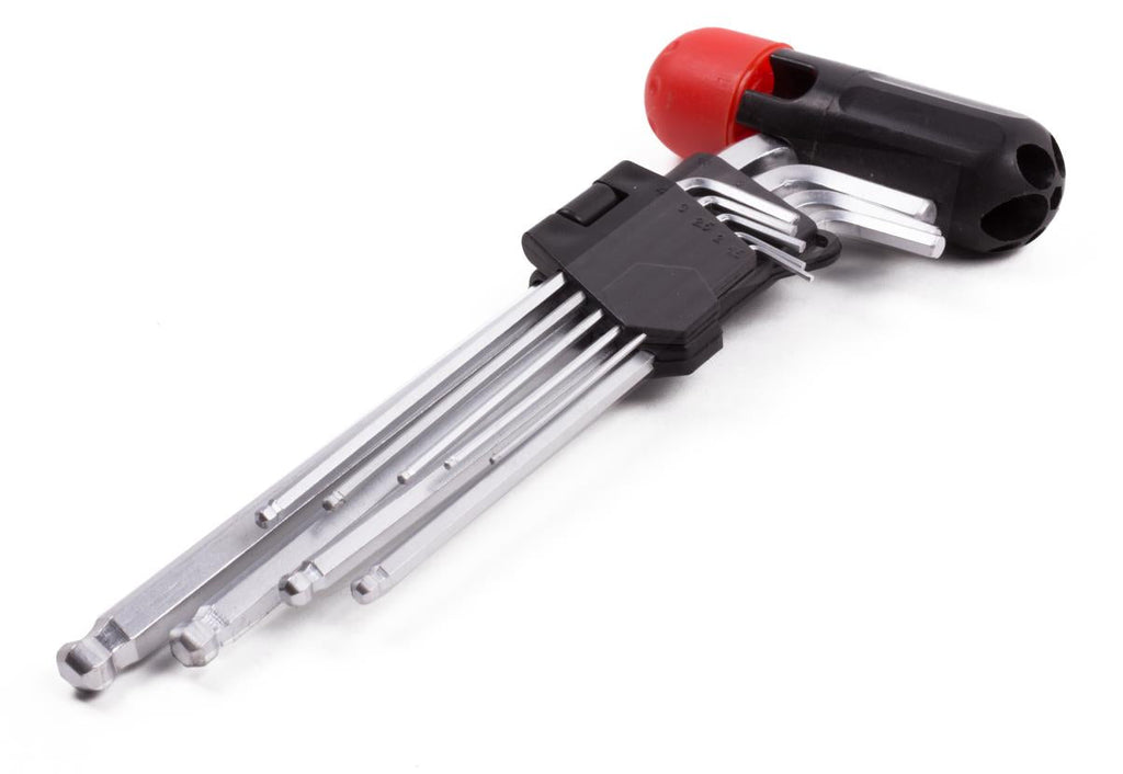 Innensechskantschlüssel Kugel Satz 10-tlg Cr-V