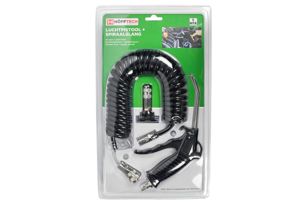 Druckluftpistole + Spiralschlauch 5 m