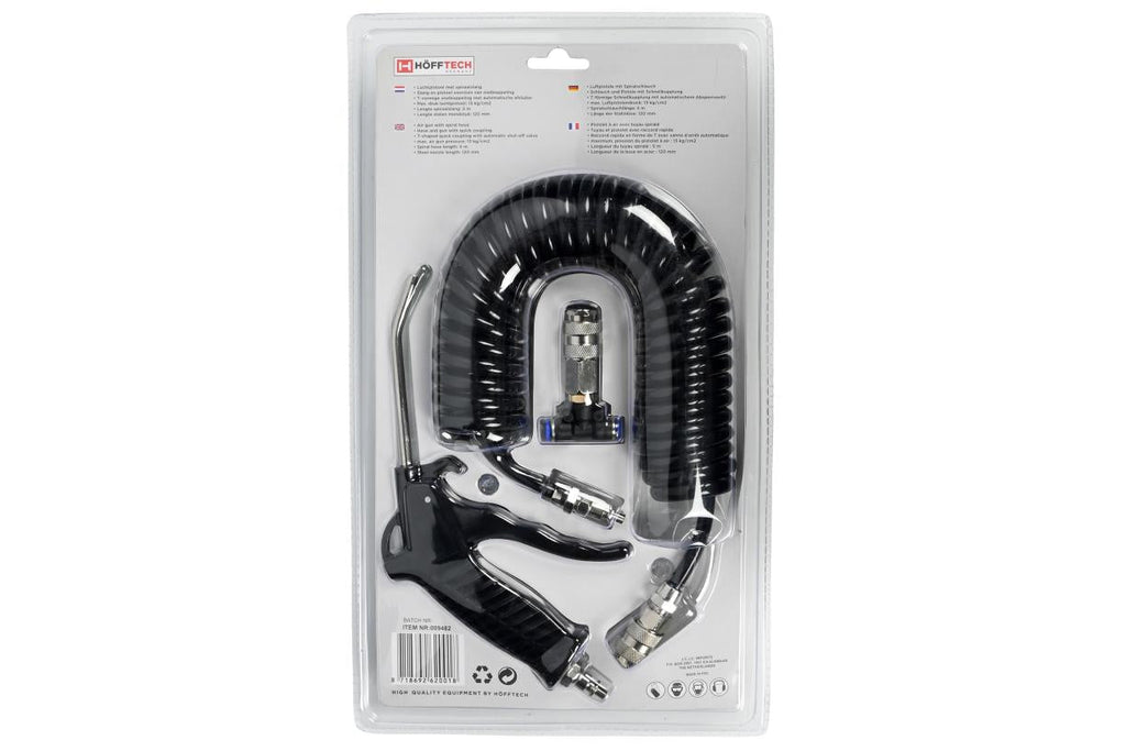 Druckluftpistole + Spiralschlauch 5 m