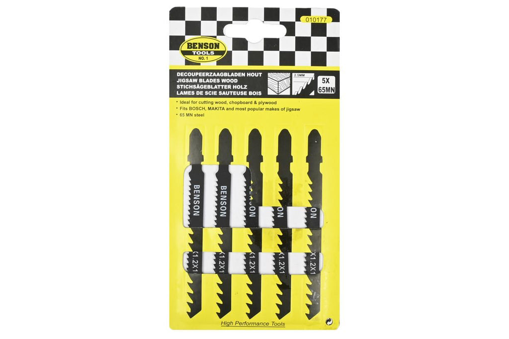 Stichsägeblätter 5-tlg Holz T-Schaft