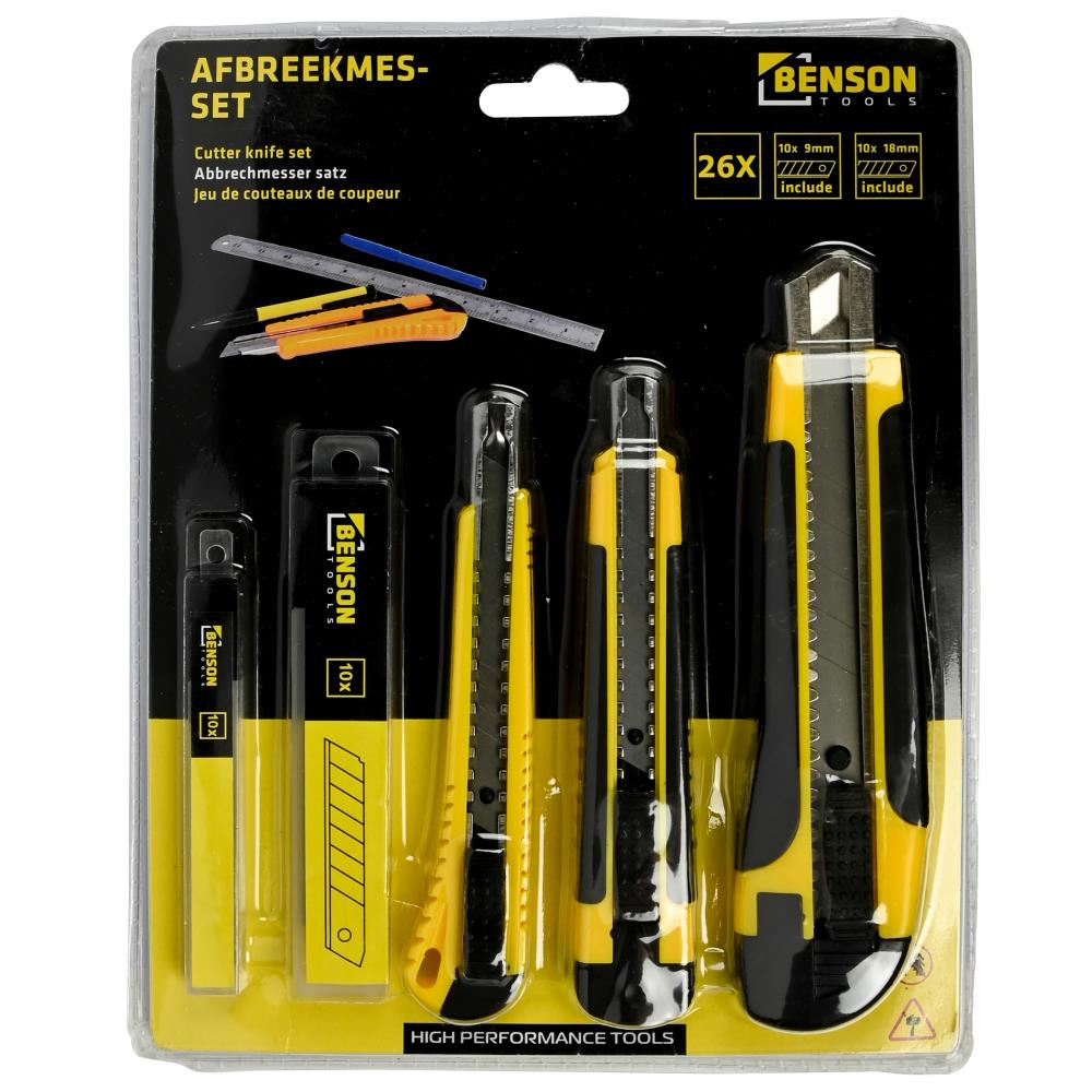Abbrechmesser-Satz 9 mm und 18 mm + 20 Ersatzklingen