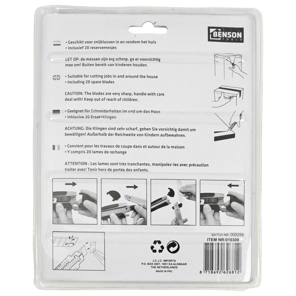 Abbrechmesser-Satz 9 mm und 18 mm + 20 Ersatzklingen