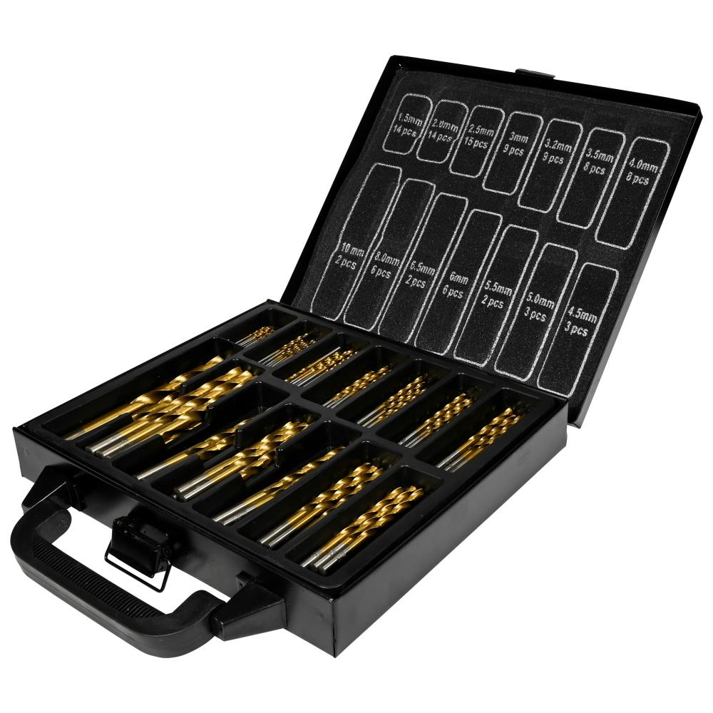 Bohrersatz 101-tlg HSS Titan beschichtet