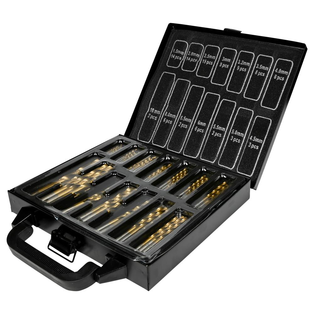 Bohrersatz 101-tlg HSS Titan beschichtet