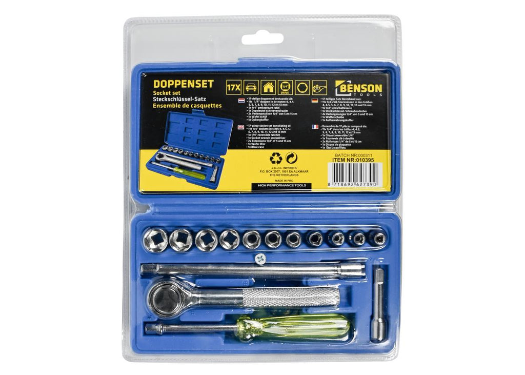 Steckschlüsselsatz 17-tlg