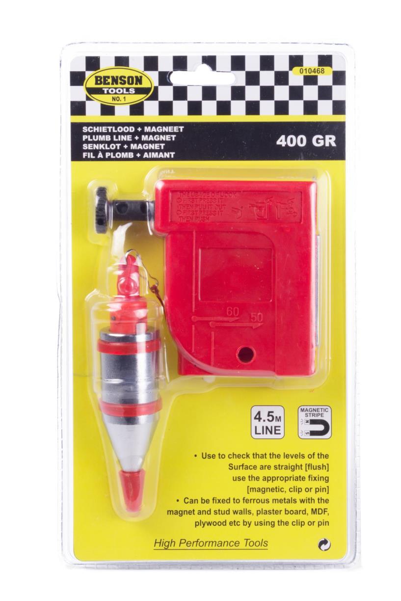 Plumb bob 400 g with magnet