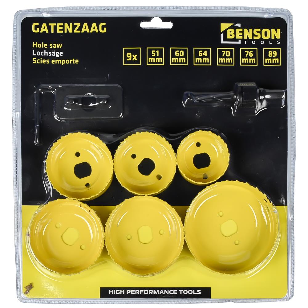 9-delige gatenzaagset heavy duty