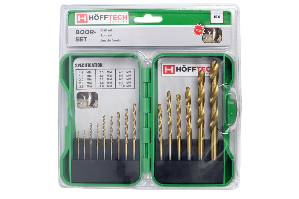 Bohrersatz 15-tlg HSS hardcase