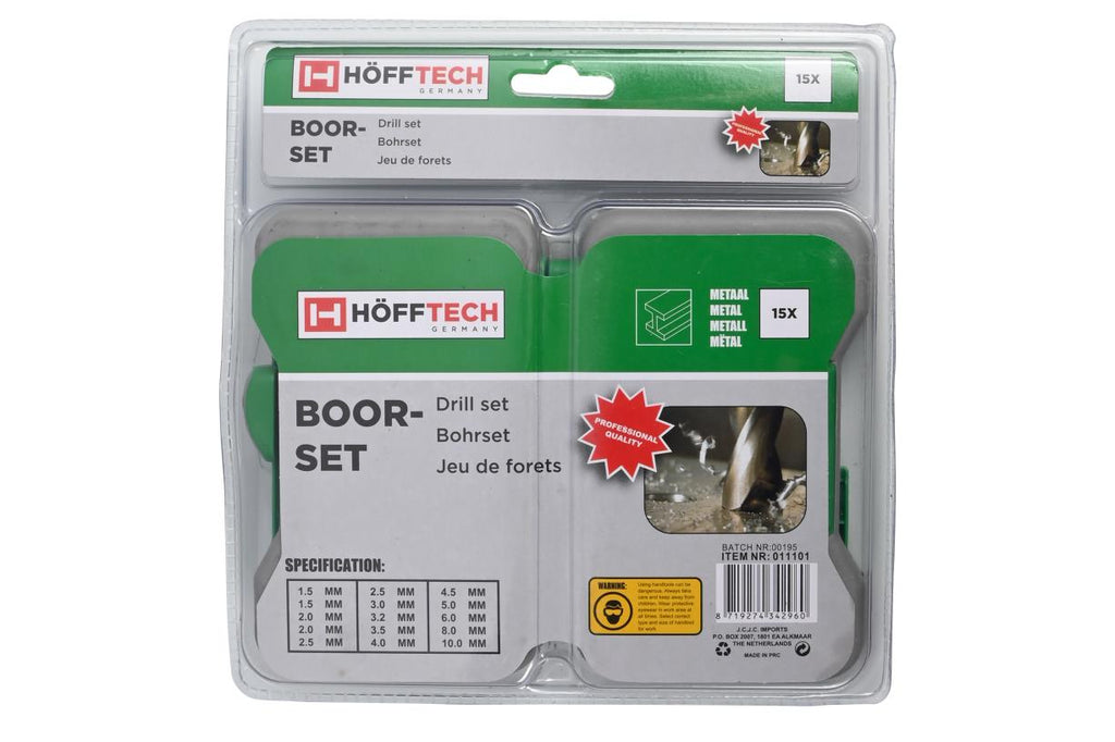 Bohrersatz 15-tlg HSS hardcase