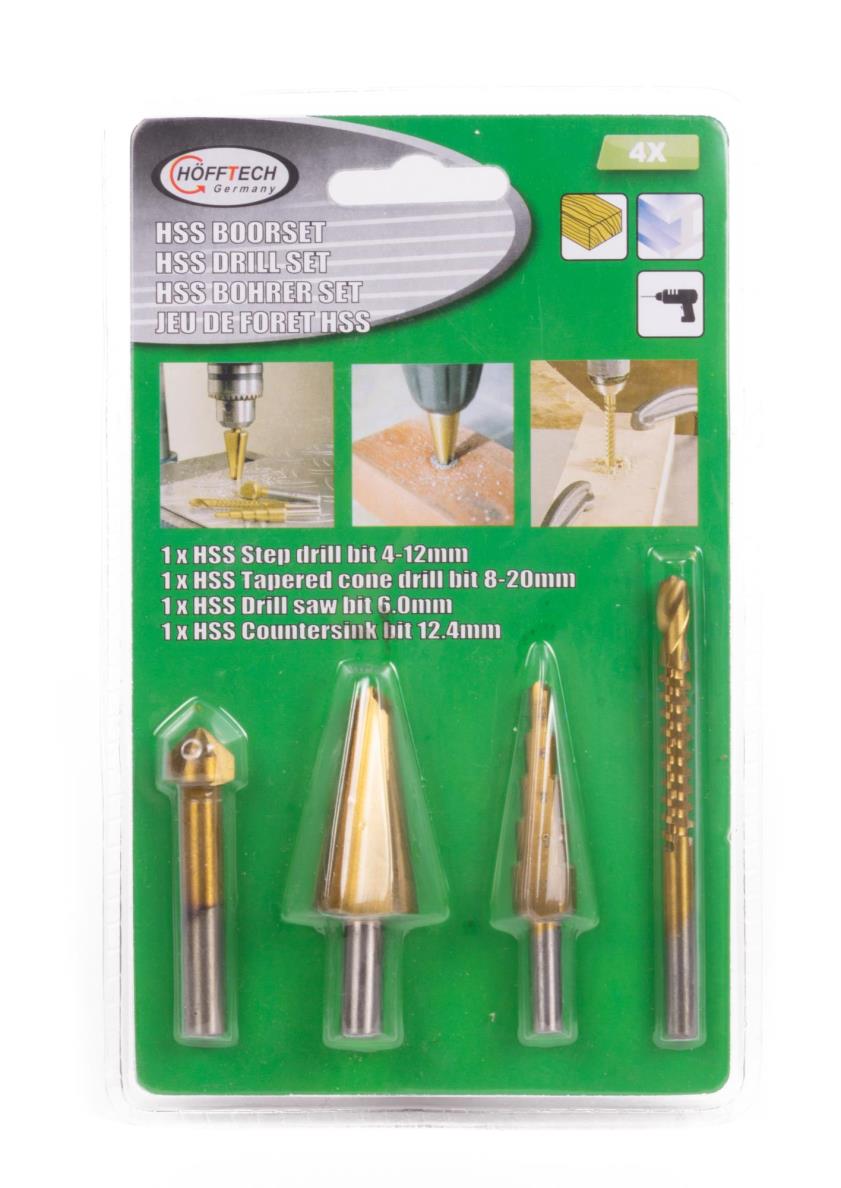 HSS Bohrerset 4-teilig Multi