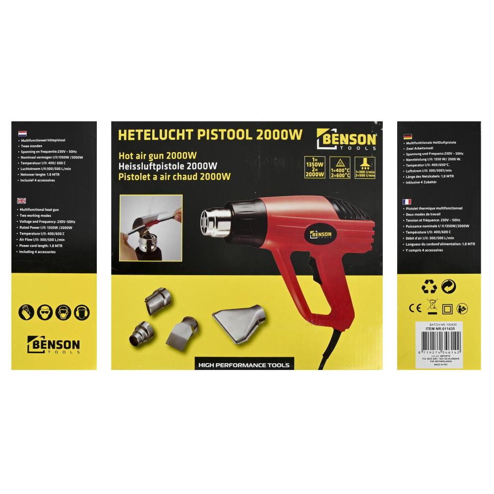 Heißluftpistole 2000W