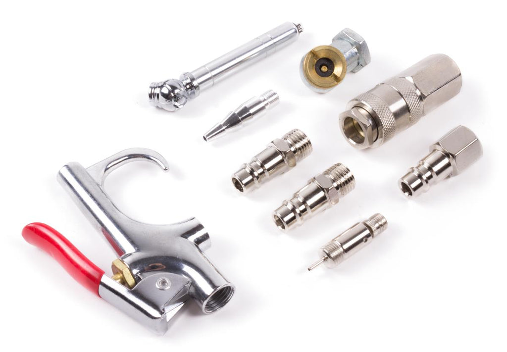 Luftschlauch 8 m 1/4" + Zubehör 10-tlg