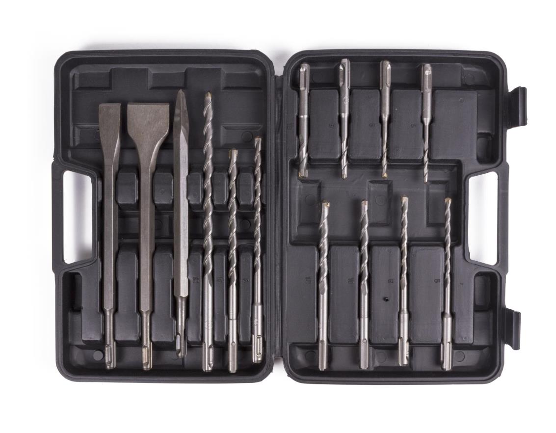 Bohrersatz Meissel + SDS 14-tlg