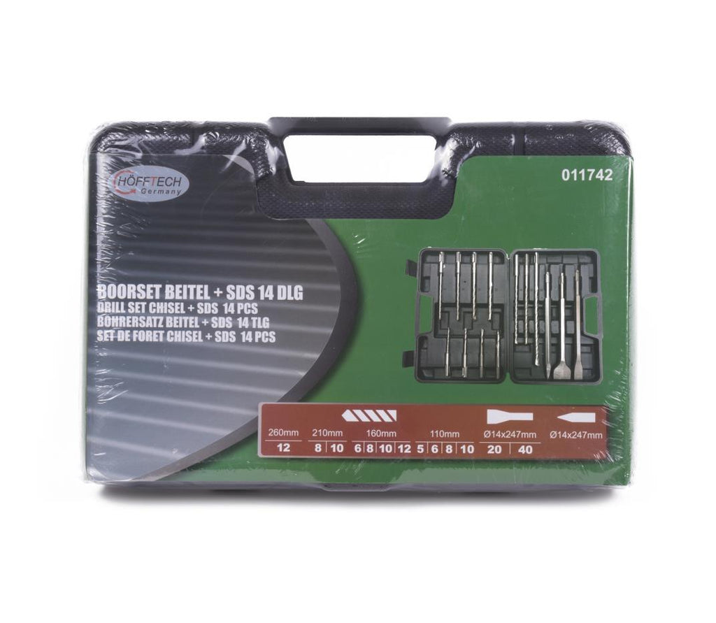 Bohrersatz Meissel + SDS 14-tlg