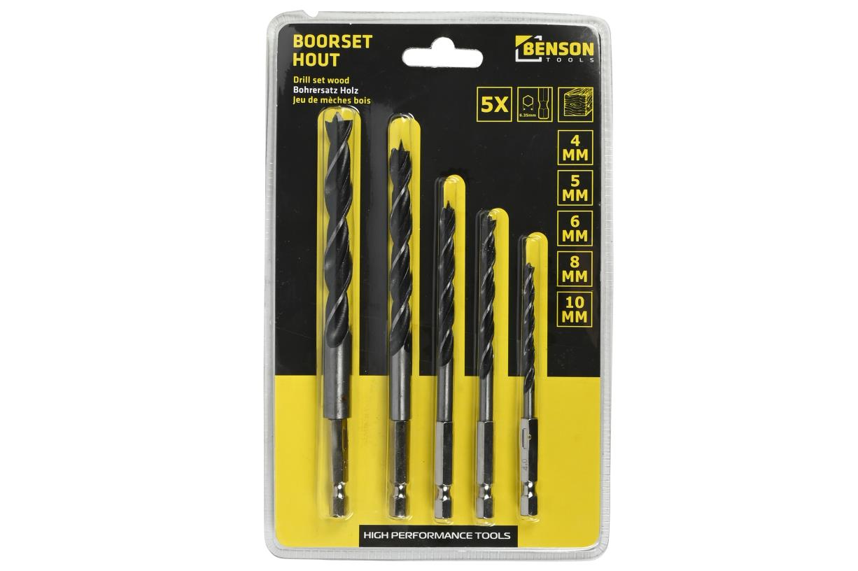 Bohrerset 5-teilig Holzbohrer