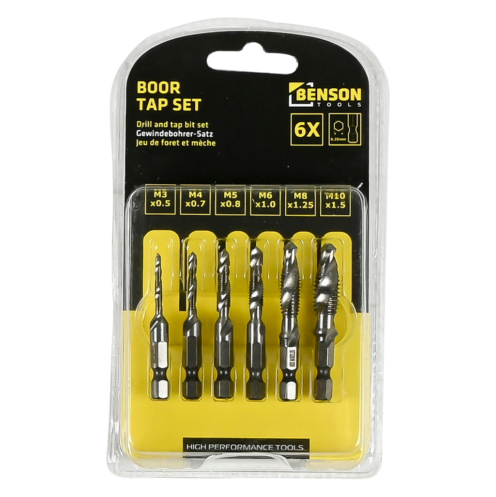 Gewindebohrer-Satz 6-tlg