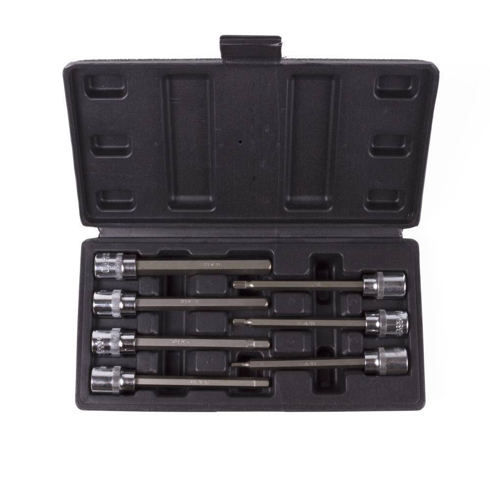 Steckschlüsselsatz lang Hex 7-tlg 3/8''