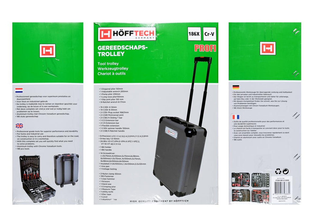 Werkzeugtrolley 186-tlg
