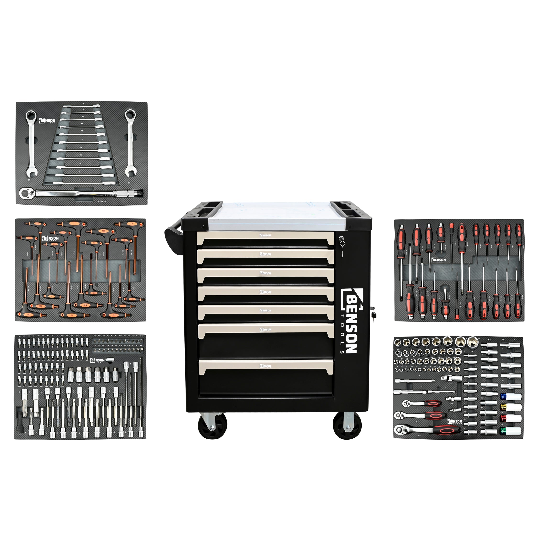 Werkstattwagen 7 Schubladen 250-tlg