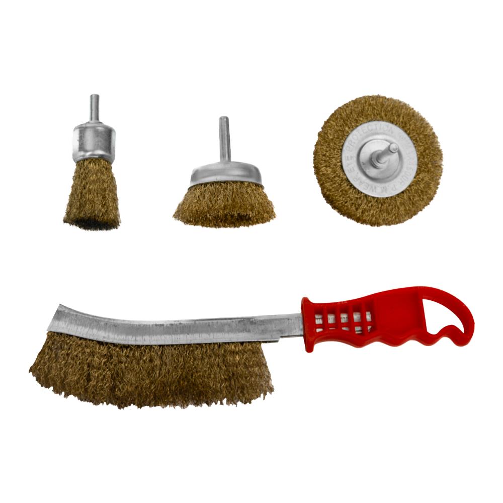 Stahlbürstensatz 4 Tlg