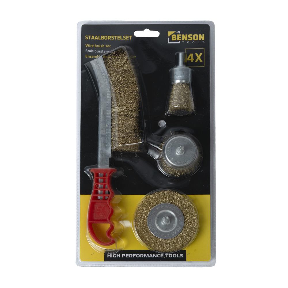 Stahlbürstensatz 4 Tlg