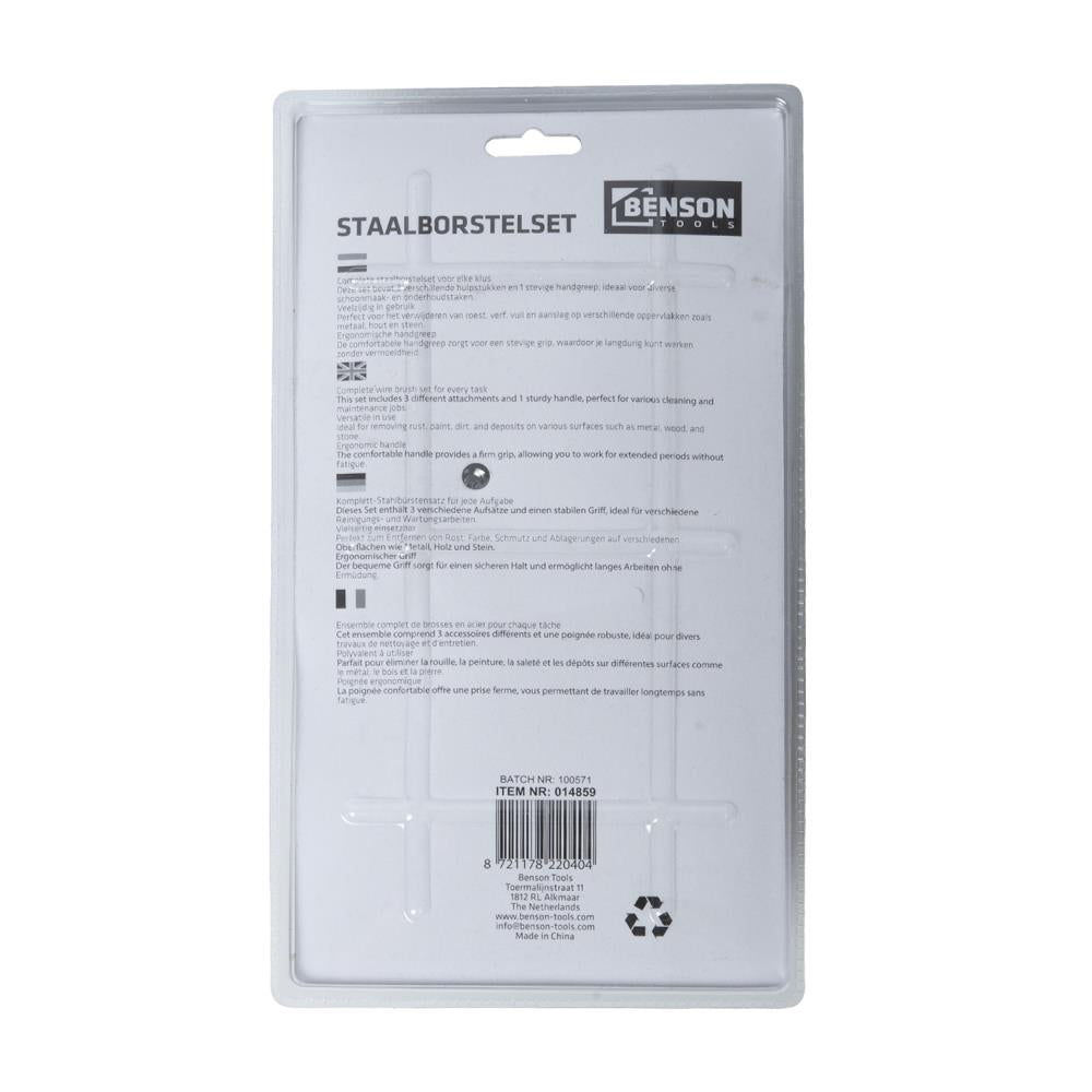 Stahlbürstensatz 4 Tlg